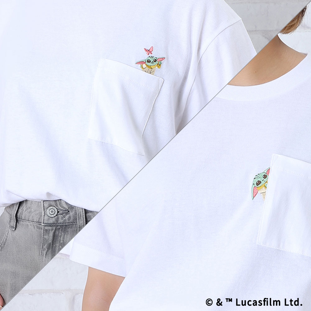 刺繍ポケットTシャツ2種