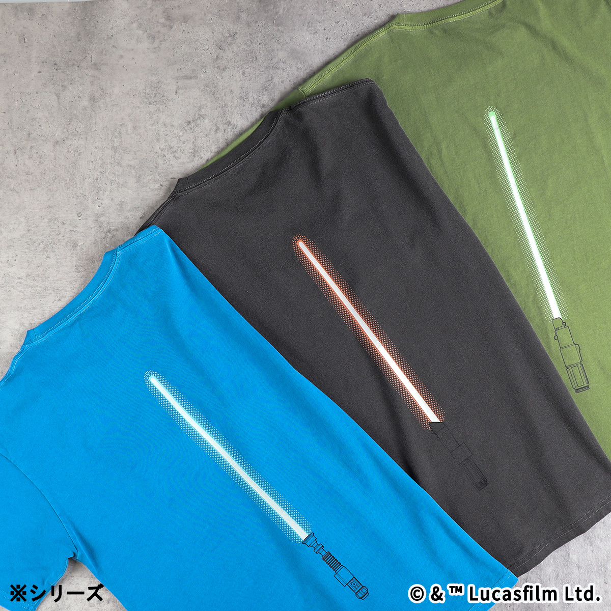 STAR WARSライトセーバーBOX入り 蓄光Tシャツ オビワン